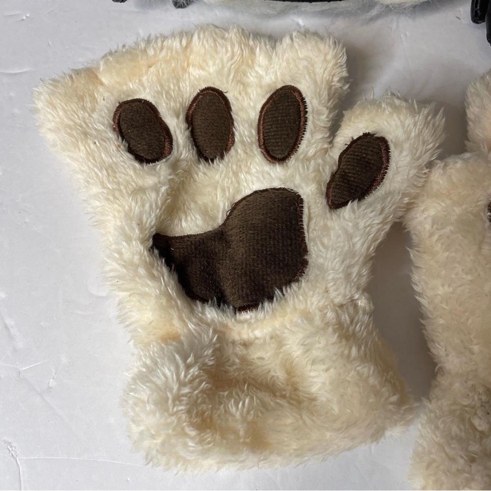 Giant Panda Head, Slipper Claw Feet And Paw Mittens Costume Cosplay Halloween - Picture 11 of 14